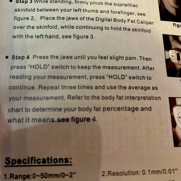 New sealed Digital Body Fat Caliper - Picture 4 of 9